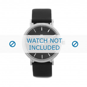 Danish Design Uhrenarmband IQ13Q802 Leder Schwarz 20mm