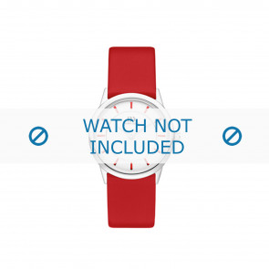 Uhrenarmband Danish Design IV24Q1103 Leder Rot 16mm