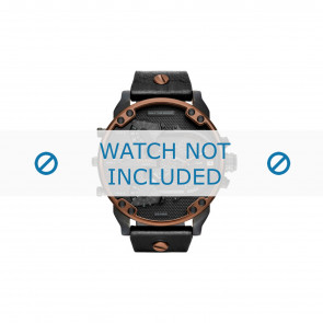 Uhrenarmband Diesel DZ7400 Leder Schwarz 28mm