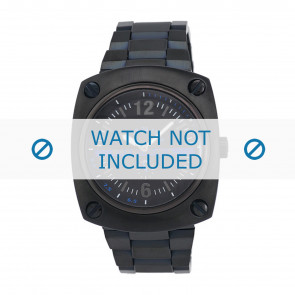 Diesel Uhrenarmband DZ1202 Rostfreier Stahl Schwarz 30mm