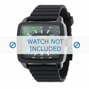 Diesel Uhrenarmband DZ1325 Silikon Schwarz 29mm