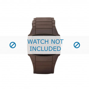 Uhrenarmband (Armband + Gehäuse-Kombination) Diesel DZ1386 Kautschuk Braun 28mm