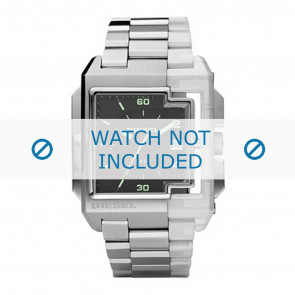 Diesel Uhrenarmband DZ1418 Silikon Silber