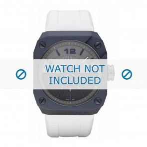 Diesel Uhrenarmband DZ1432 Silikon Weiss 30mm