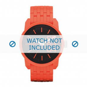 Uhrenarmband Diesel DZ1521 Kunststoff Orange 28mm