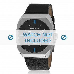 Diesel Uhrenarmband DZ1545 Leder Schwarz 26mm