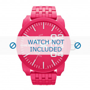 Uhrenarmband Diesel DZ1573 Kunststoff Rosa 28mm