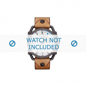 Diesel Uhrenarmband DZ1576 Leder Braun 24mm