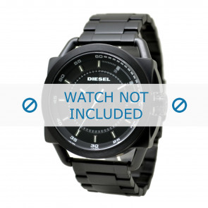 Uhrenarmband Diesel DZ1580 Stahl Schwarz 24mm