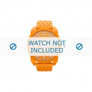 Diesel Uhrenarmband DZ1581 Kunststoff Orange 28mm