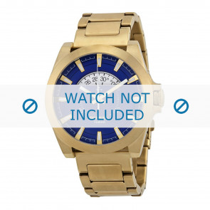 Diesel Uhrenarmband DZ1663 Rostfreier Stahl Gold 24mm