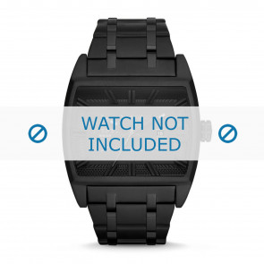 Diesel Uhrenarmband DZ1673 Rostfreier Stahl Silber 30mm