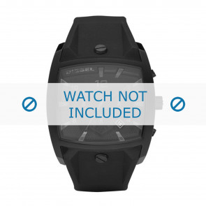 Uhrenarmband Diesel DZ4196 Silikon Schwarz 32mm