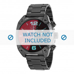 Uhrenarmband Diesel DZ4316 Stahl Schwarz 24mm