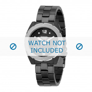 Diesel Uhrenarmband DZ5117 Rostfreier Stahl Schwarz 18mm