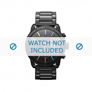 Diesel Uhrenarmband DZ5340 Rostfreier Stahl Schwarz 22mm