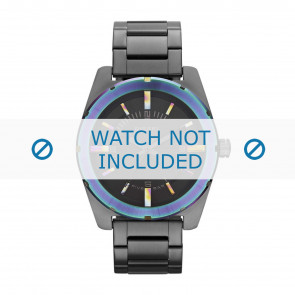 Diesel Uhrenarmband DZ5347 Rostfreier Stahl Schwarz 22mm