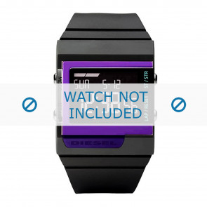 Diesel Uhrenarmband DZ7181 Silikon Anthrazitgrau 23mm