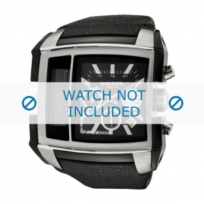 Diesel Uhrenarmband DZ7191 Leder Schwarz 30mm