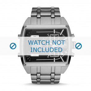 Diesel Uhrenarmband DZ7324 Rostfreier Stahl Silber 30mm