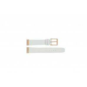 Uhrenarmband DKNY NY8516 Leder Weiss 18mm