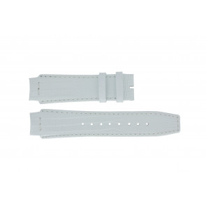 Uhrenarmband Dolce & Gabbana DW0257 Leder Weiss 18mm