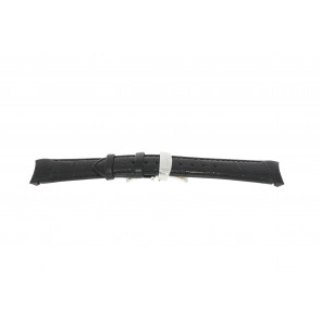 Uhrenarmband Esprit ES000T31-40L / OELX0000004X Kroko leder Schwarz 18mm