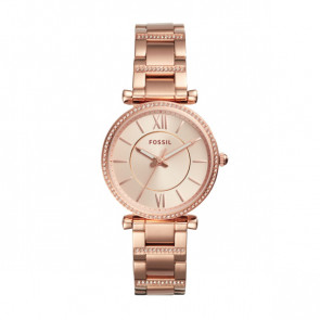 Uhrenarmband Fossil ES4301 Stahl Rosé 16mm