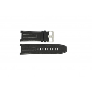 Uhrenarmband Jacques Lemans F5042 Leder Schwarz 18mm