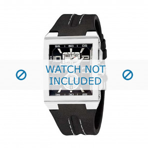 Uhrenarmband Festina F16184-4 / F16184-8 Leder Schwarz 18mm