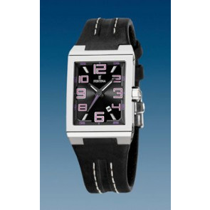 Uhrenarmband Festina F16187/H / BC06490 Leder Schwarz 14mm