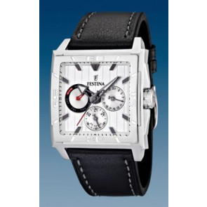 Uhrenarmband Festina F16568/1 Leder Schwarz 28mm