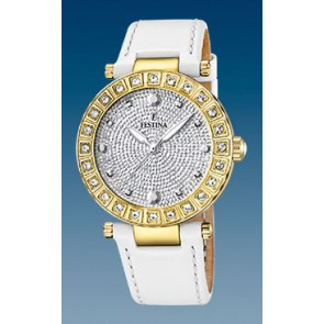 Uhrenarmband Festina F16646/5 Leder Weiss