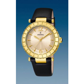 Uhrenarmband Festina F16647.5 Leder Schwarz