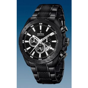 Uhrenarmband Festina F16889-1 / F20493 Stahl Schwarz 25mm