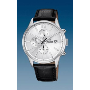 Uhrenarmband Festina F20284 Leder Schwarz