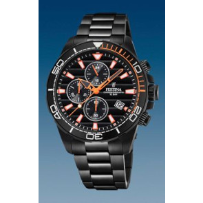 Uhrenarmband Festina F20365 Stahl Schwarz