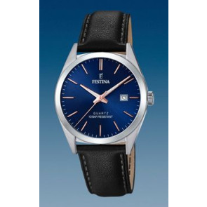 Uhrenarmband Festina F20446 Leder Schwarz