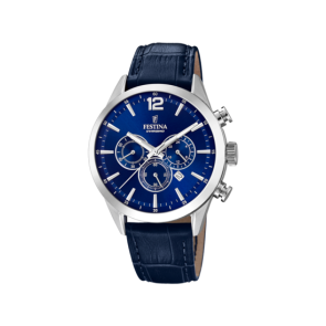 Uhrenarmband Festina F20542/2 Leder Blau