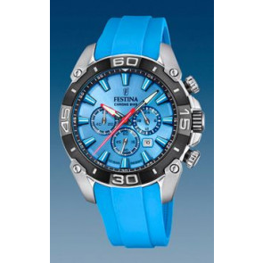 Uhrenarmband Festina F20544-6 Kunststoff Hellblau 22mm
