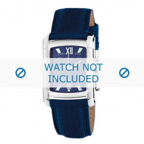 Festina Uhrenarmband F16101-3 Leder Blau + blauen nähte