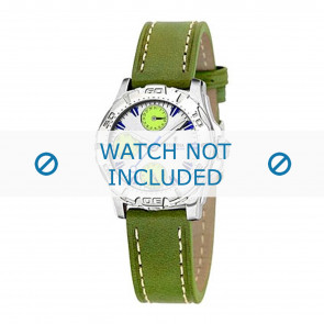 Festina Uhrenarmband F16244-3 Leder Grün + weiße nähte