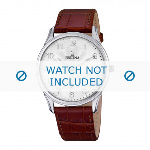 Uhrenarmband Festina F6851-1 Kroko leder Braun 21mm