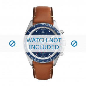 Uhrenarmband Fossil CH3039 Leder Cognac 22mm