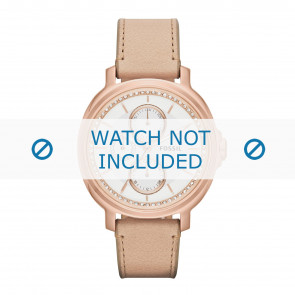 Fossil Uhrenarmband ES3358 Leder Beige 18mm + standardnähte
