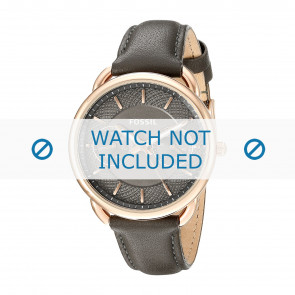 Uhrenarmband Fossil ES3913 Leder Grau 16mm