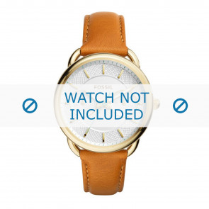 Uhrenarmband Fossil ES4006 Leder Cognac 16mm