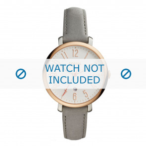 Uhrenarmband Fossil ES4032 Leder Grau 14mm