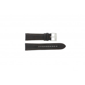 Fossil Uhrenarmband FS4672 Leder Schwarz 22mm + standardnähte