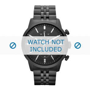 Fossil Uhrenarmband FS4787 Metall Schwarz 24mm